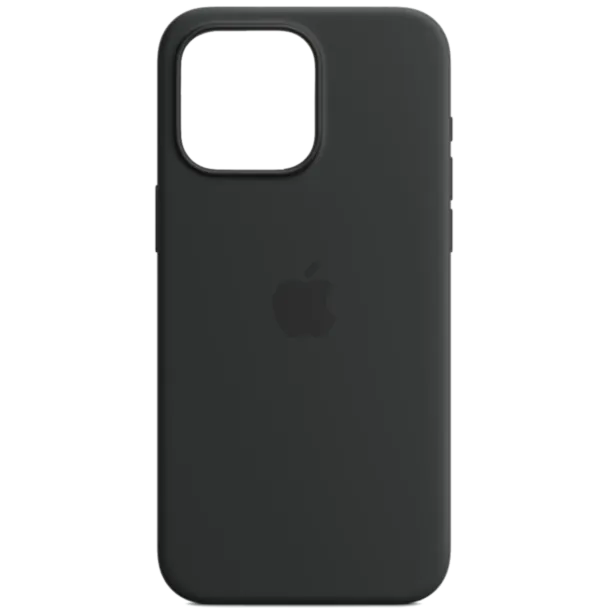 Qoruyucu örtük Apple iPhone 15 Pro Max Silicone Case W/MagSafe Black MT1M3ZM/A
